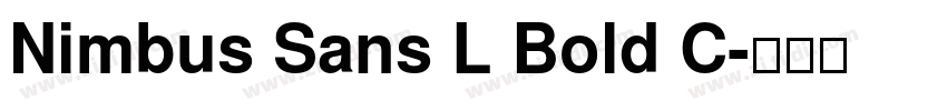 Nimbus Sans L Bold C字体转换